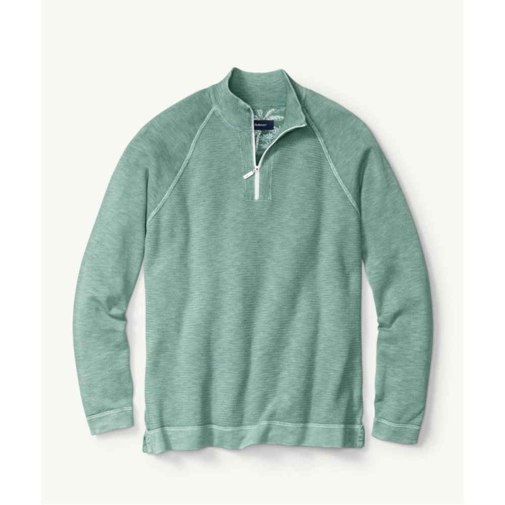 NWT Tommy Bahama Saltwater Tide Half-Zip Sweater Aquarius